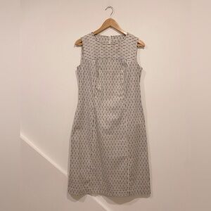 VINTAGE Missy House of Canada fitted high neck sleeveless cotton dress